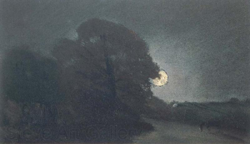 John Constable The edge of a heath by moonlight Norge oil painting art
